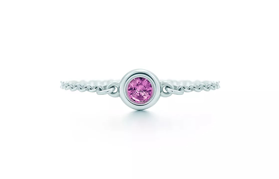 (Women) TIFFANY & CO. Pink Sapphire 925 Silver Ring for Women - Silver 60145168 圖 2