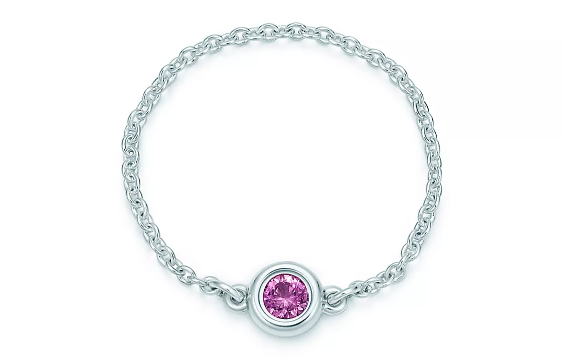 (Women) TIFFANY & CO. Pink Sapphire 925 Silver Ring for Women - Silver 60145168 圖 3