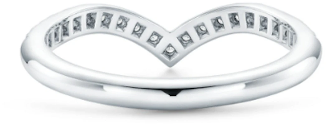(W) TIFFANY & CO. 鉑金細版V型鑽石戒指 女款 GRP09933 Shop (W) TIFFANY & CO. 鉑金細版V型鑽石戒指 女款 GRP09933