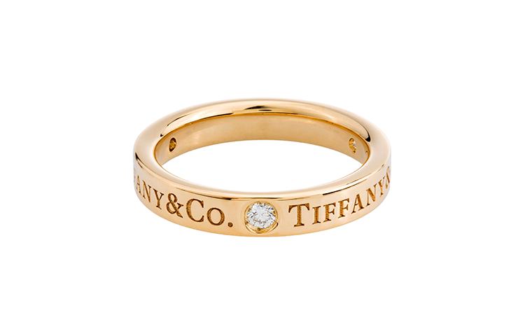 (Women) TIFFANY & CO. Return to Tiffany 18k Rose Gold Letter Logo Engraved Ring for Women GRP05172 圖 3