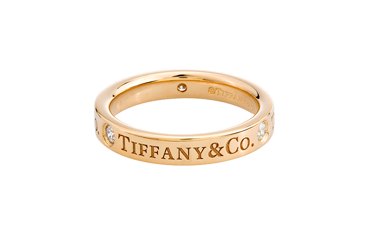 (Women) TIFFANY & CO. Return to Tiffany 18k Rose Gold Letter Logo Engraved Ring for Women GRP05172 圖 4