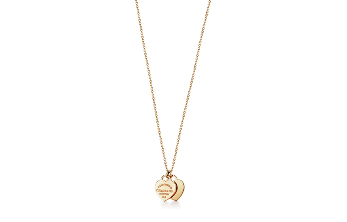 (Women) Tiffany & Co. Return to Tiffany™ Double Heart Tag 18K Gold Necklace for Women. 22309277