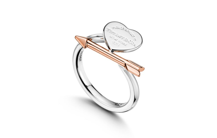 (Women) TIFFANY & CO. Return to Tiffany™ Heart 18K Rose Gold Ring for Women Silver. GRP12291 圖 3