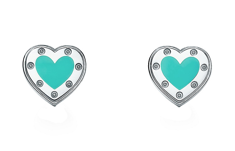 (Women) Tiffany & Co. Return to Tiffany Blue Heart 925 Silver Earrings for Women. 60994862