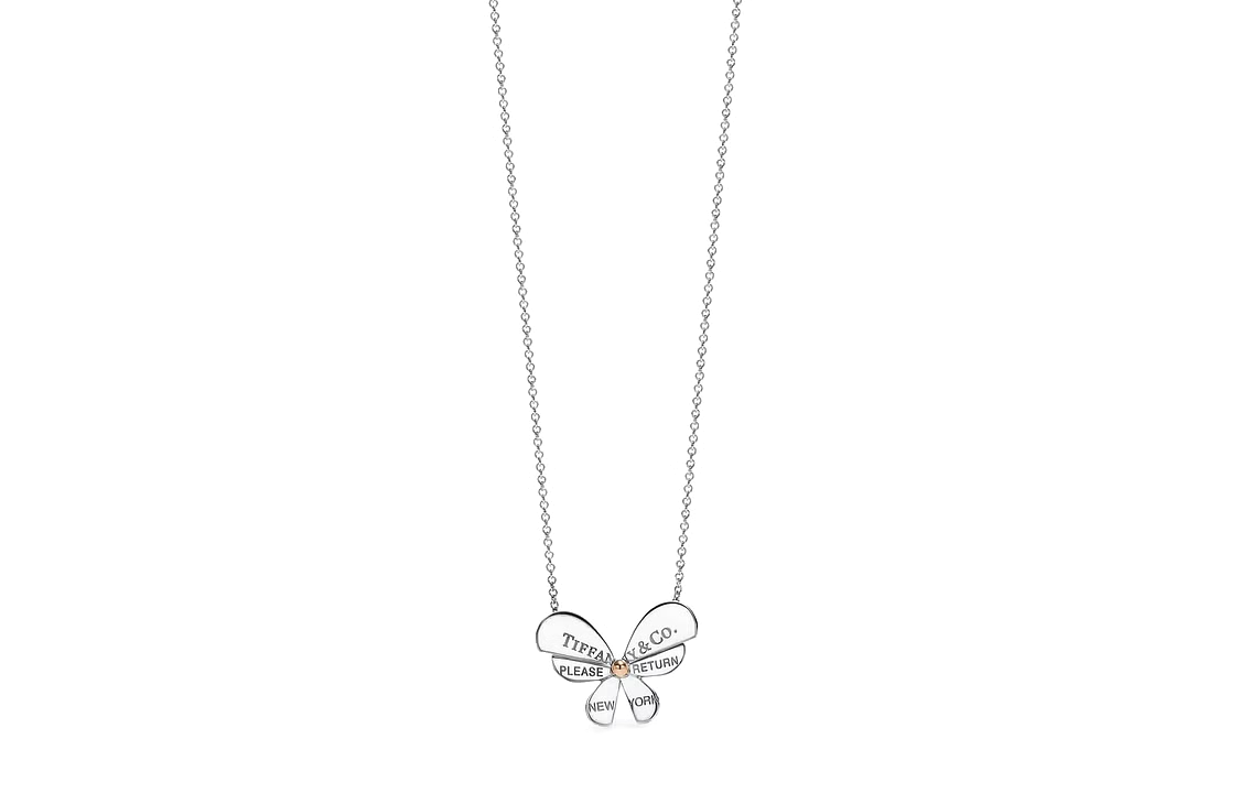 (Women) TIFFANY & CO. Return to Tiffany Butterfly Design 18K Rose Gold Necklace Women 63452823 圖 3