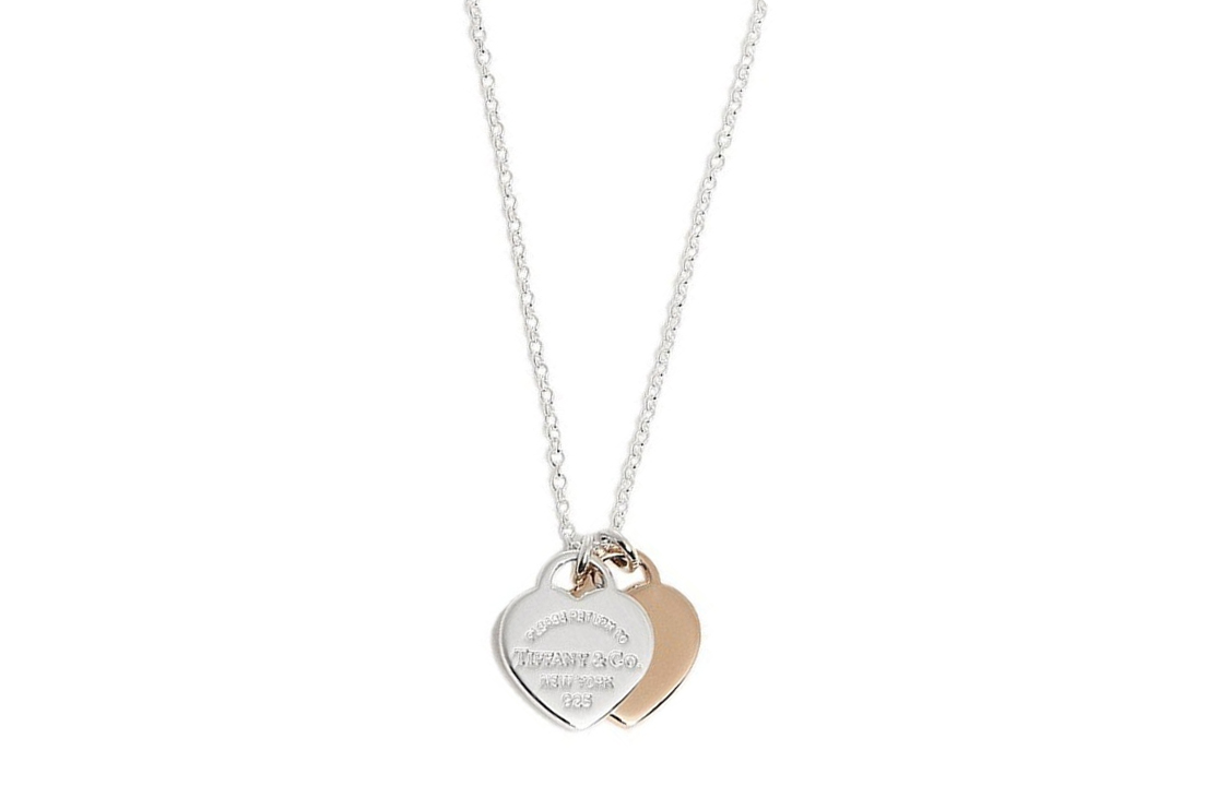 (Women) Tiffany & Co. Return to Tiffany Double Heart Pendant Necklace 925 Silver for Women. 30872533