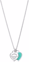 (Women) TIFFANY & CO. Return to Tiffany Double Heart Tag Mini 925 Silver Necklace Women GRP06366,27125107 (Women) TIFFANY & CO. Return to Tiffany Double Heart Tag Mini 925 Silver Necklace Women GRP06366,27125107