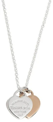 (Women) Tiffany & Co. Return to Tiffany Double Heart Pendant Necklace 925 Silver for Women. 30872533 Order (Women) Tiffany & Co. Return to Tiffany Double Heart Pendant Necklace 925 Silver for Women. 30872533