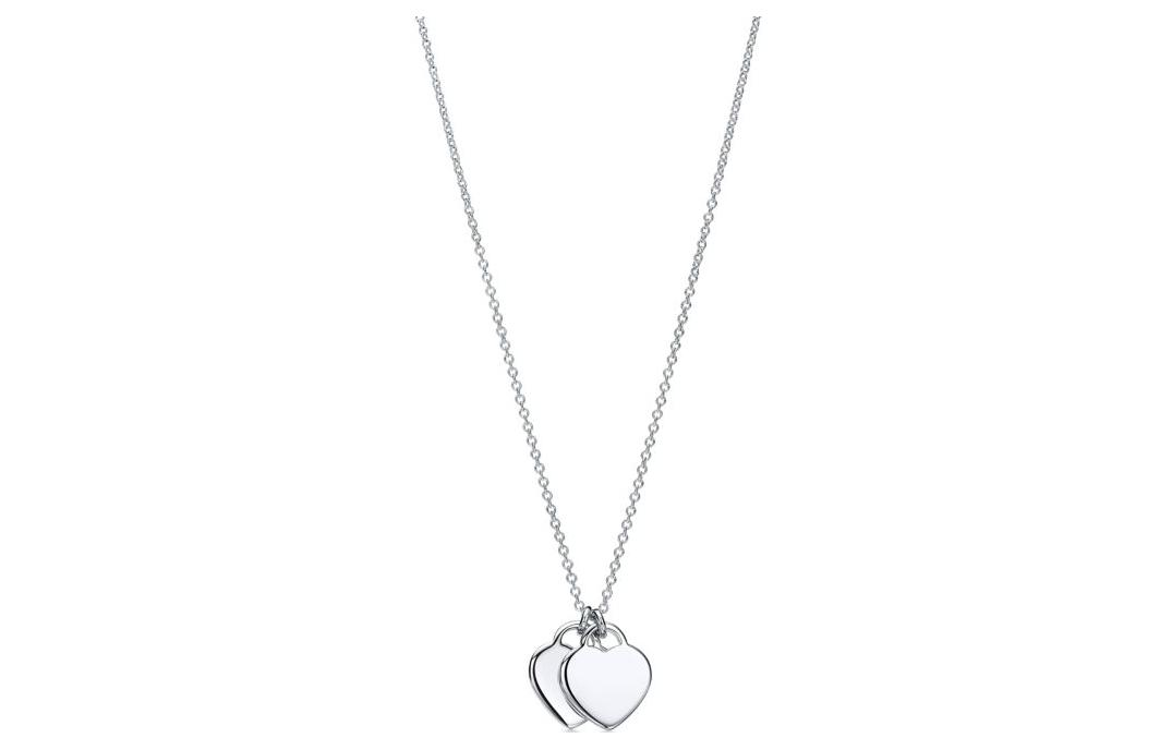 Purchase (Women) TIFFANY & CO. Return to Tiffany Double Heart Tag Mini 925 Silver Necklace Women GRP06366,27125107