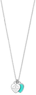 (W) Tiffany & Co. 蒂芙尼經典藍色琺瑯愛心純銀項鍊。 69683991 Lookbook (W) Tiffany & Co. 蒂芙尼經典藍色琺瑯愛心純銀項鍊。 69683991