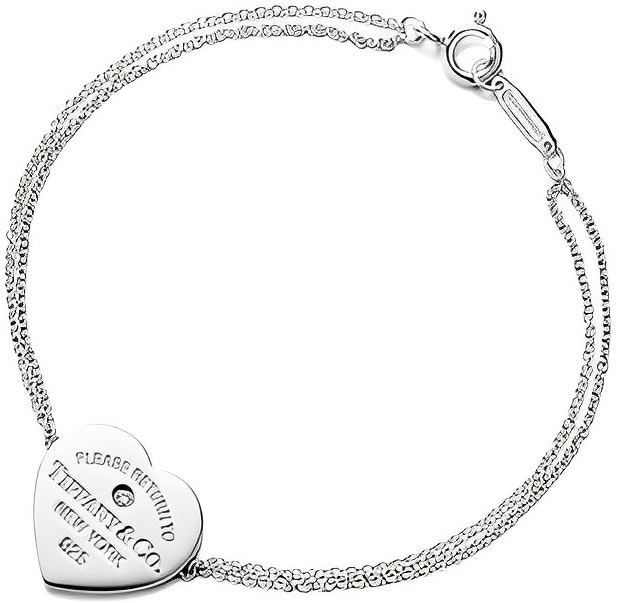 women-tiffany-and-co-return-to-tiffany-heart-charm-sterling-silver-diamond-bracelet-70299518
