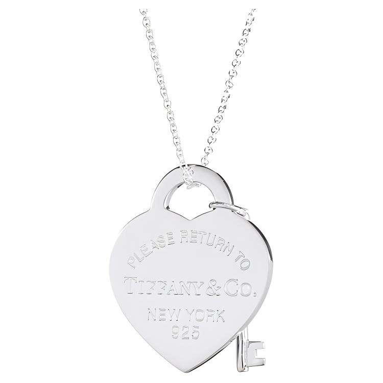 (Women) TIFFANY & CO. Return to Tiffany Heart Key Pendant Necklace 925 Silver Women 30210492