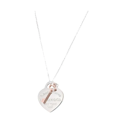(Women) Tiffany & Co. Return to Tiffany Heart Key Pendant 925 Silver Necklace Silver. 30971531