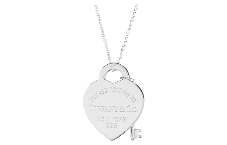 (Women) TIFFANY & CO. Return to Tiffany Heart Key Pendant Necklace 925 Silver Women 30210492 圖 2