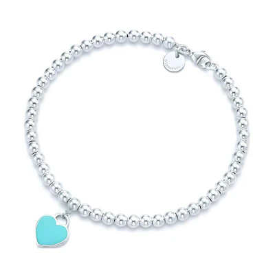 (Women) Tiffany & Co. Return to Tiffany Heart Minimalist 925 Silver Bracelet for Women. GRP03577