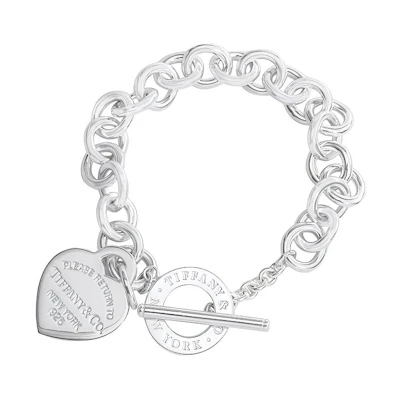 (Women) TIFFANY & CO. Return to Tiffany Heart Tag 925 Silver Bracelet Women Silver. 31406463