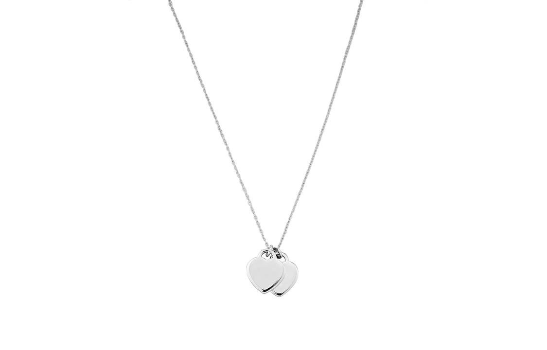 (Women) TIFFANY & CO. Return to Tiffany Red Double Heart Necklace 925 Silver for Women. 63520594 圖 3