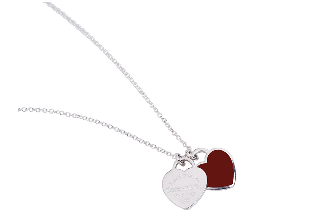 (Women) Tiffany & Co. Return to Tiffany Red Heart 925 Silver Pendant Necklace Women. 63520594