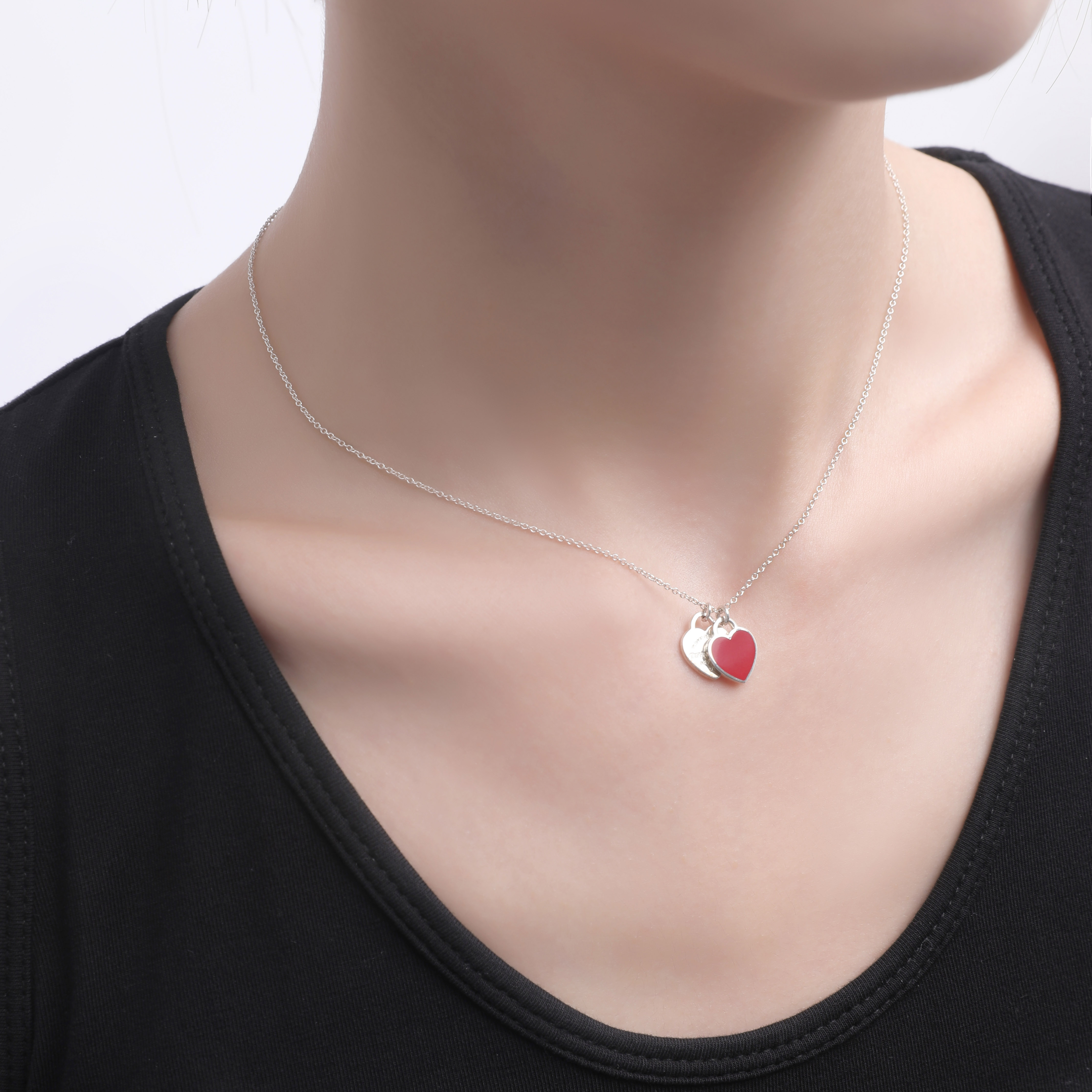 (Women) Tiffany & Co. Return to Tiffany Red Heart 925 Silver Pendant Necklace Women. 63520594 圖 7