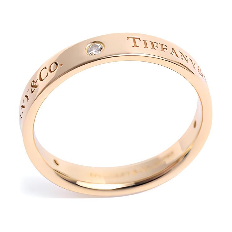 (Women) TIFFANY & CO. Return to Tiffany Ring 18K Rose Gold with Diamond for Women. GRP07649