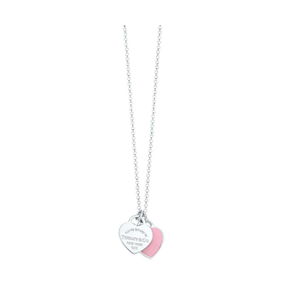 (Women) Tiffany & Co. Return to Tiffany Silver Enamel Heart Pendant Necklace for Women. 60014128