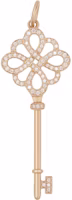 (Women) TIFFANY & CO. Ribbon Key Pendant 18K Rose Gold with Diamonds (No Chain) For Women. GRP07660 (Women) TIFFANY & CO. Ribbon Key Pendant 18K Rose Gold with Diamonds (No Chain) For Women. GRP07660