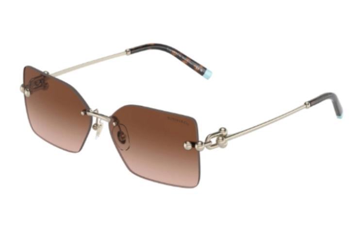 (Women) Tiffany & Co. Rimless Irregular Metal Gold Sunglasses for Women. TF308861773B 圖 3