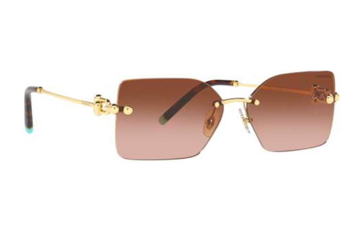(Women) Tiffany & Co. Rimless Irregular Metal Gold Sunglasses for Women. TF308861773B 圖 8