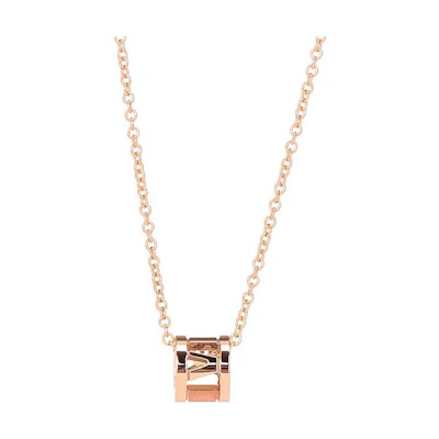 (Women) TIFFANY & CO. Roman Numerals Small 18K Rose Gold Necklace for Women. 32803059