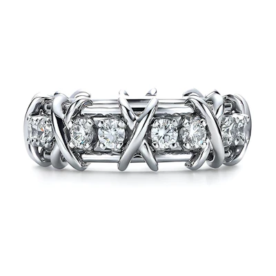 (Women) TIFFANY & CO. Schlumberger Platinum Ring - Elegant & Fashionable GRP00124
