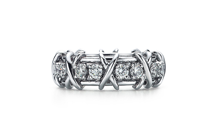 Order (W) TIFFANY & CO. Schlumberger 鉑金戒指 - 優雅時尚 GRP00124