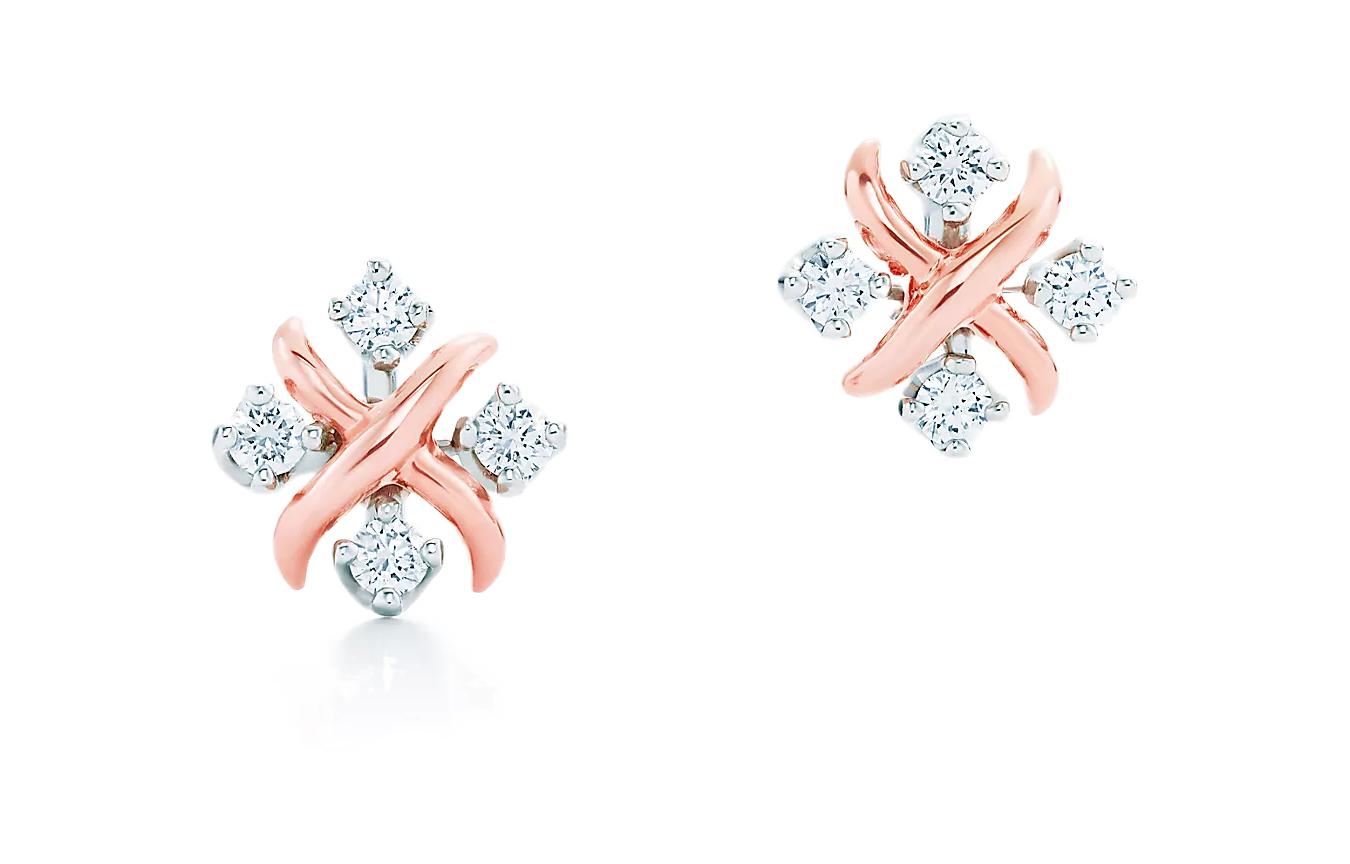 (Women) TIFFANY & CO. Schlumberger Lynn 18K Rose Gold Earrings for Women 28672632