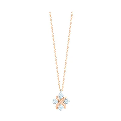 (Women) TIFFANY & CO. Schlumberger Lynn 18K Rose Gold Diamond Necklace for Women. 28672624