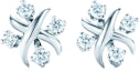 Buy (W) Tiffany & Co. Schlumberger Lynn白金鑽石耳環 女款 - 白色 19186423