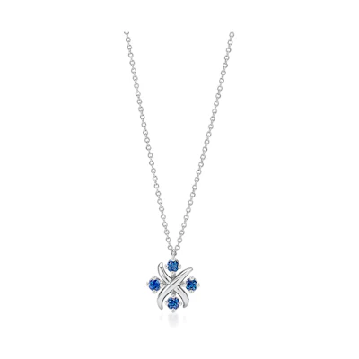 (Women) TIFFANY & CO. Schlumberger Platinum Round Necklace for Women - Silver 62612053