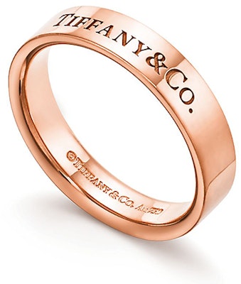 (W) Tiffany & Co. 經典款18K玫瑰金刻字戒指 女款 GRP08841 Buy (W) Tiffany & Co. 經典款18K玫瑰金刻字戒指 女款 GRP08841