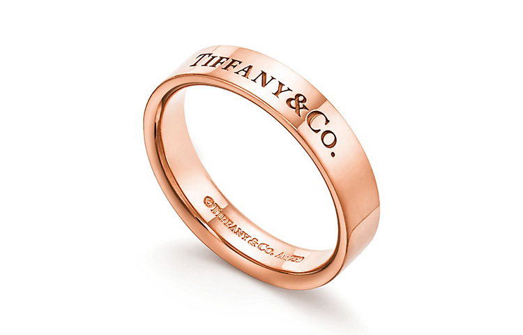 Order (W) Tiffany & Co. 經典款18K玫瑰金刻字戒指 女款 GRP08841