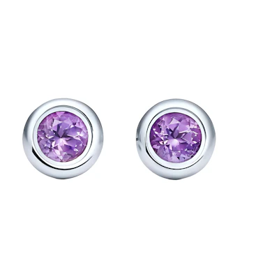 (Women) TIFFANY & CO. Silver Crystal Stud Earrings for Women - Elegant Design. 60391394
