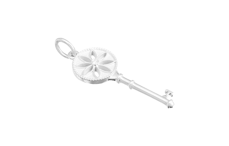 Lookbook (W) Loket Kunci Daisy Tiffany & Co. Perak dengan Berlian untuk Wanita - Saiz Besar. 26887666