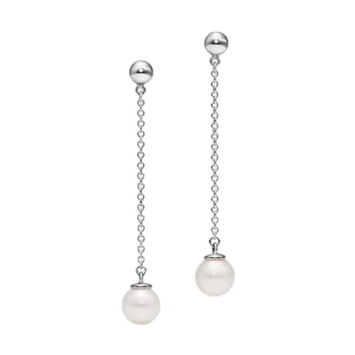 (Women) TIFFANY & CO. Silver Earrings for Women - Minimalist Design in Silver. 60013149