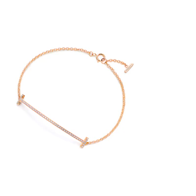 (Women) Tiffany & Co. Smile 18K Gold Diamond Bracelet for Women - Tiffany T Series. 60150751