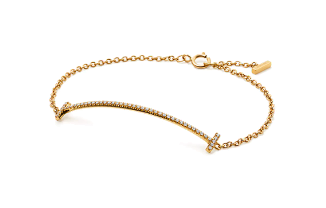 (Women) Tiffany & Co. Smile 18K Gold Diamond Bracelet for Women - Tiffany T Series. 60150751 圖 3