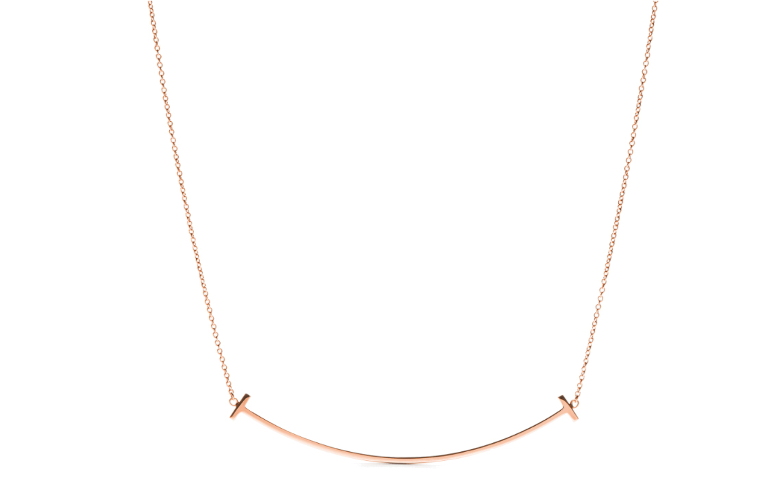 (Women) TIFFANY & CO. Smile Large 18K Rose Gold Necklace for Women in Rose Gold. 36201533