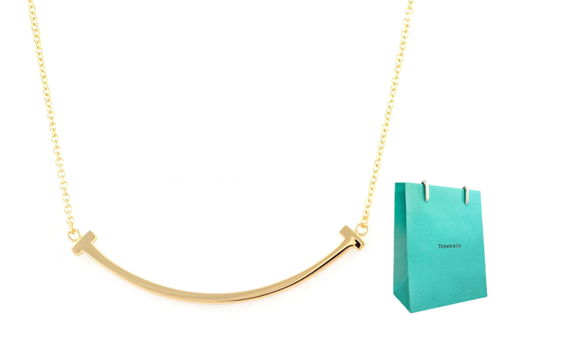 Order (W) ティファニー＆カンパニー スマイルフェイスペンダント 18Kゴールドネックレス 女性用 - ゴールド 35189459