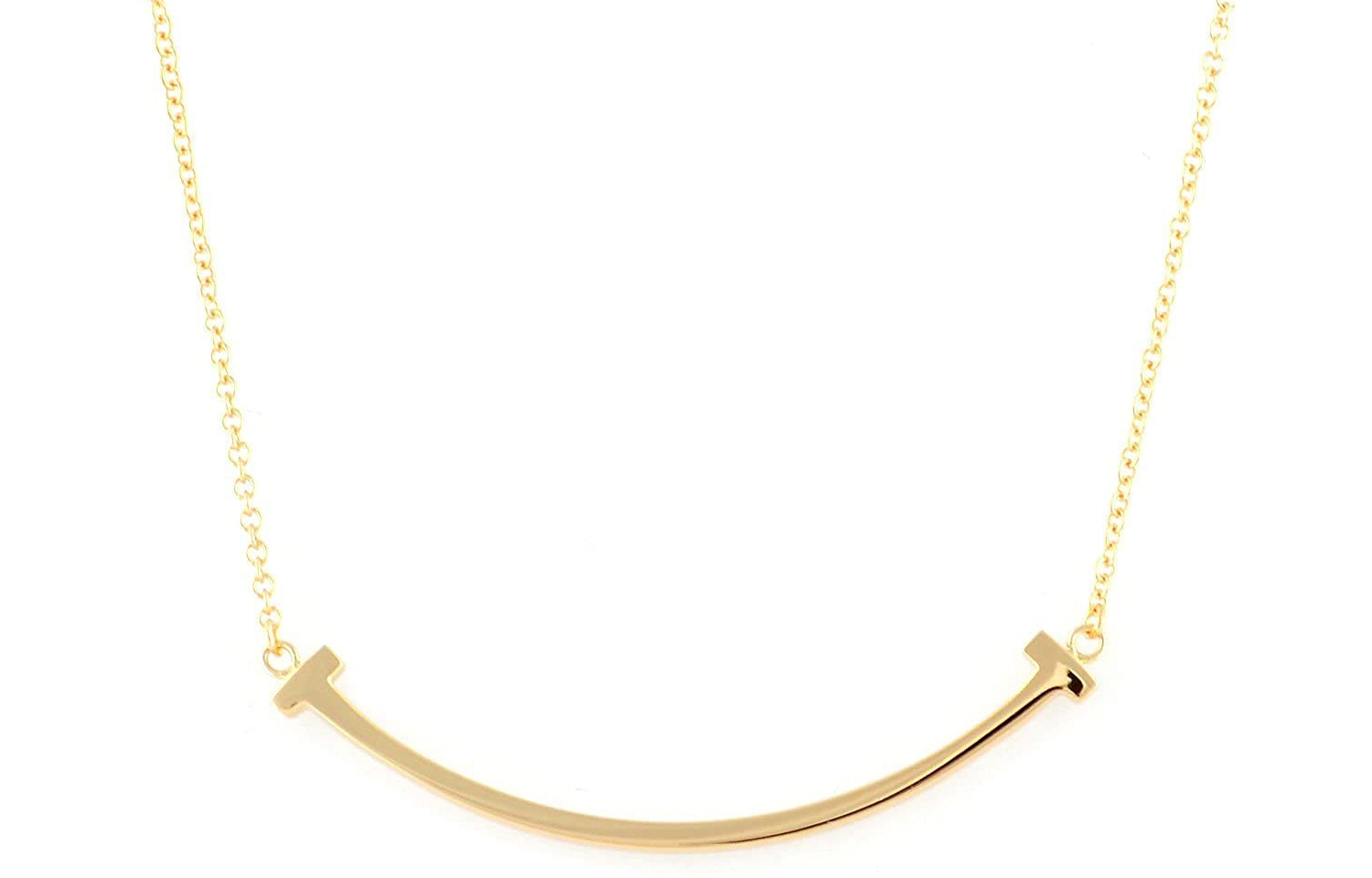 Lookbook (W) ティファニー＆カンパニー スマイルフェイスペンダント 18Kゴールドネックレス 女性用 - ゴールド 35189459