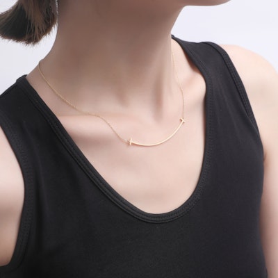 (W) ティファニー&カンパニー スマイルフェイスペンダント 18Kゴールドネックレス 女性用 - ゴールド 35189459 Purchase (W) ティファニー&カンパニー スマイルフェイスペンダント 18Kゴールドネックレス 女性用 - ゴールド 35189459