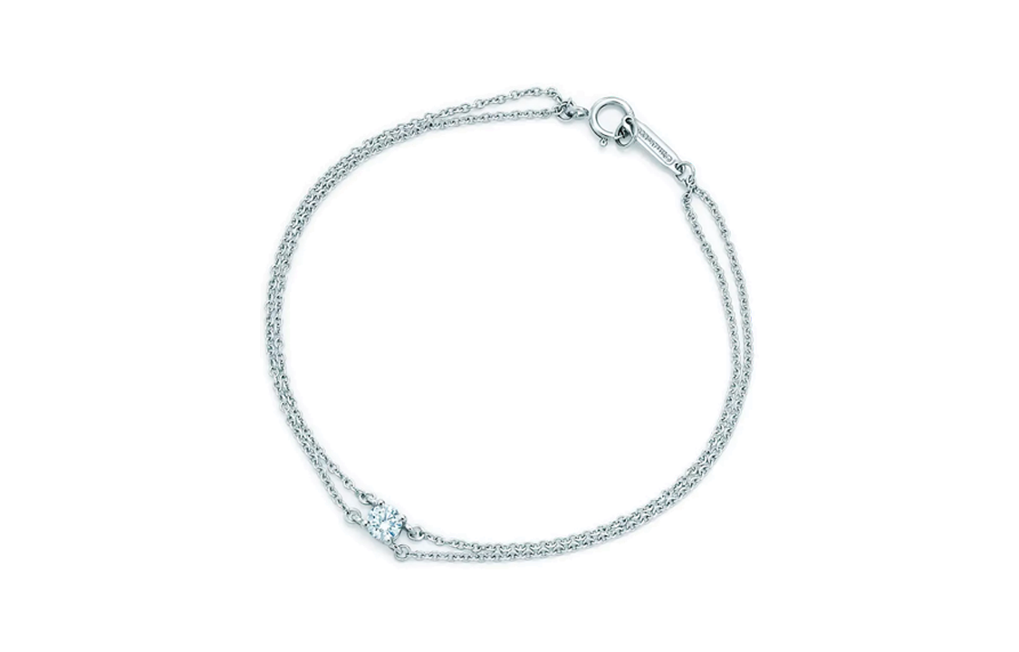 (Women) Tiffany & Co. Solitaire Platinum Diamond Bracelet Silver  Jewelry 60144492 圖 2