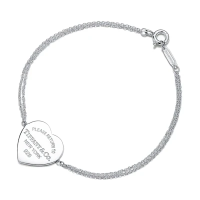 (Women) TIFFANY & CO. Strawberry Quartz Mermaid Tail Bracelet Minimalist Crystal Jewelry. GRP06398