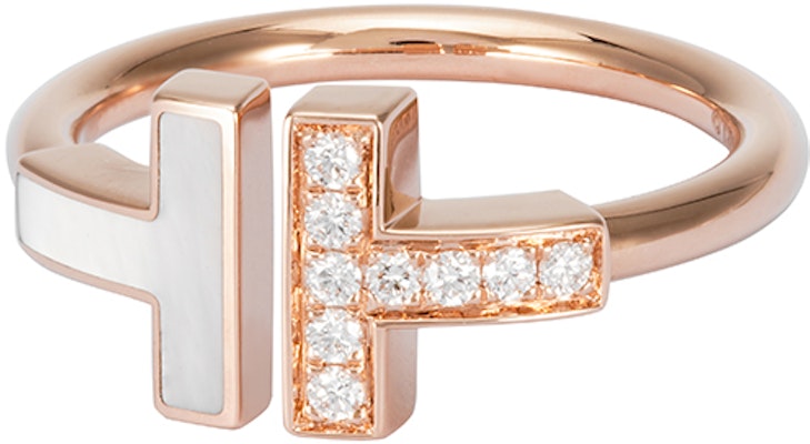 (W) TIFFANY & CO. T系列18K玫瑰金珍珠母貝戒指 GRP11097 Shop (W) TIFFANY & CO. T系列18K玫瑰金珍珠母貝戒指 GRP11097