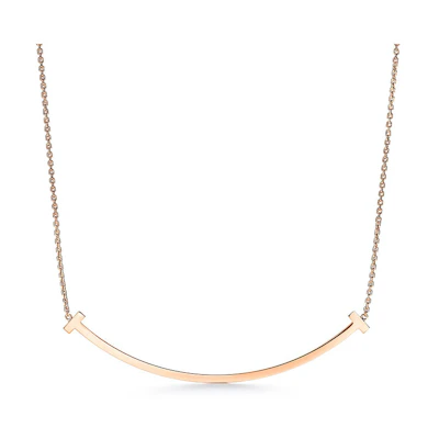 (Women) Tiffany & Co. T-Smile Necklace Series Classic Simple Design for Women 67513436